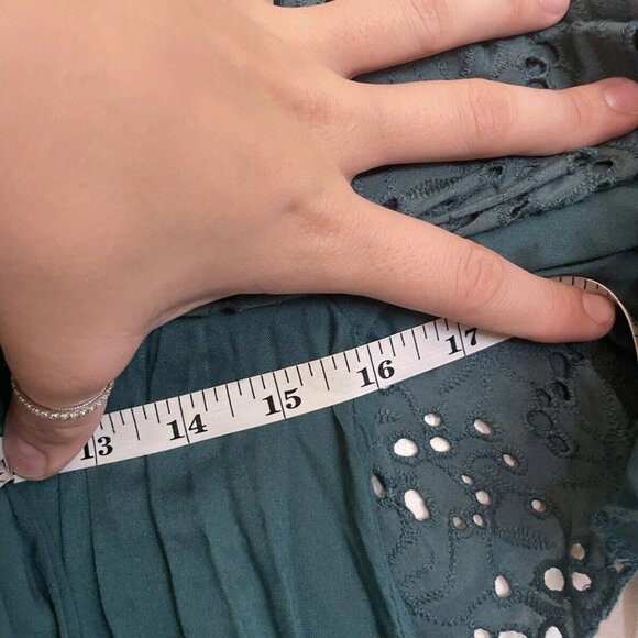 Women’s PQ SWIM Cover Dress Blue Boho Size Medium Large M/L - Picture 7 of 9